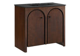 EEI-6791-WAL-BLK Appia 36" Bathroom Vanity By Modway
