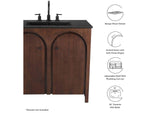 EEI-6791-WAL-BLK Appia 36" Bathroom Vanity By Modway