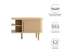 EEI-6795-OAK Contour 63" Wood TV Stand By Modway