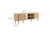 EEI-6795-OAK Contour 63" Wood TV Stand By Modway