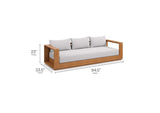 EEI-6799-NAT-LGR Tahoe 2-Piece Outdoor Patio Acacia Wood Sofa And Coffee Table Set By Modway