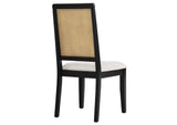EEI-6803-BLK-NAT-HEI Arlo Faux Rattan And Wood Dining Side Chairs Set Of 2 By Modway