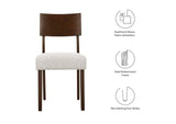 EEI-6804-WAL-HEI Pax Wood Dining Side Chairs Set Of 2 By Modway