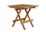EEI-6810-NAT Vienna Outdoor Patio Teak Wood Side Table By Modway