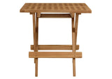 EEI-6810-NAT Vienna Outdoor Patio Teak Wood Side Table By Modway