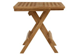 EEI-6810-NAT Vienna Outdoor Patio Teak Wood Side Table By Modway