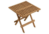 EEI-6810-NAT Vienna Outdoor Patio Teak Wood Side Table By Modway