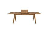 EEI-6813-NAT Vienna Outdoor Patio Teak Wood Extendable Dining Table By Modway