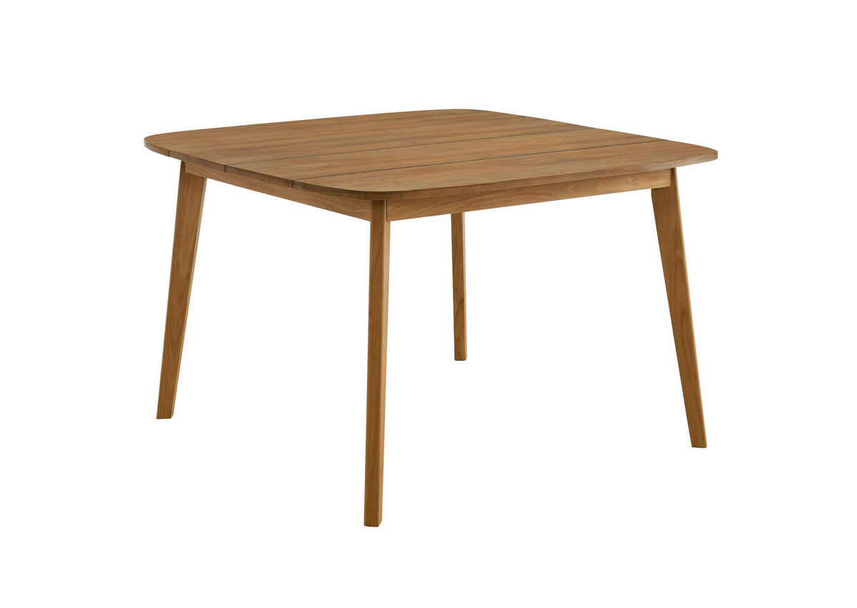 EEI-6815-NAT Vienna 46" Square Outdoor Patio Teak Wood Dining Table By Modway