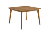 EEI-6815-NAT Vienna 46" Square Outdoor Patio Teak Wood Dining Table By Modway