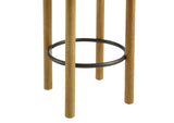 EEI-6818-OAK-IVO Fable Boucle Fabric Counter Stools Set Of 2 By Modway