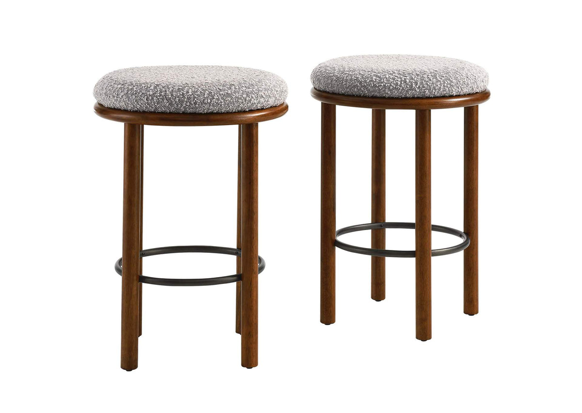 EEI-6818-WAL-TAU Fable Boucle Fabric Counter Stools Set Of 2 By Modway