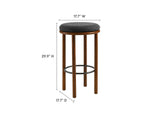 EEI-6819-WAL-CHA Fable Boucle Fabric Bar Stools Set Of 2 By Modway