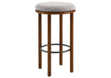 EEI-6819-WAL-TAU Fable Boucle Fabric Bar Stools Set Of 2 By Modway
