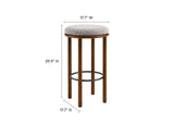 EEI-6819-WAL-TAU Fable Boucle Fabric Bar Stools Set Of 2 By Modway