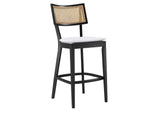 EEI-6820-BLK-WHI Caledonia Wood Bar Stools Set Of 2 By Modway