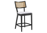 EEI-6821-BLK-WHI Caledonia Wood Counter Stools Set Of 2 By Modway