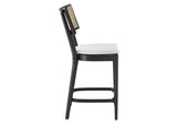 EEI-6821-BLK-WHI Caledonia Wood Counter Stools Set Of 2 By Modway