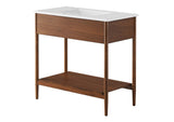 EEI-6822-WAL-WHI Zaire 36" Bathroom Vanity By Modway