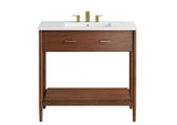 EEI-6822-WAL-WHI Zaire 36" Bathroom Vanity By Modway