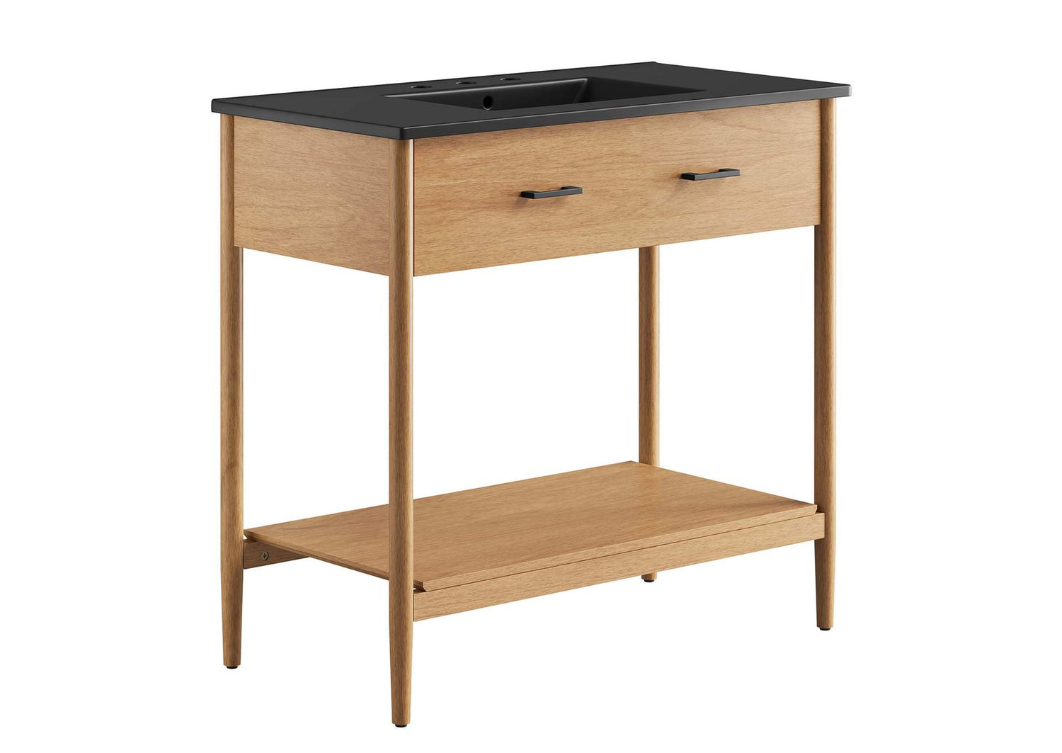 EEI-6823-NAT-BLK Zaire 36" Bathroom Vanity By Modway
