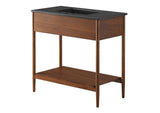 EEI-6823-WAL-BLK Zaire 36" Bathroom Vanity By Modway
