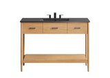 EEI-6825-NAT-BLK Zaire 48" Single Sink Bathroom Vanity By Modway