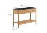 EEI-6825-NAT-BLK Zaire 48" Single Sink Bathroom Vanity By Modway
