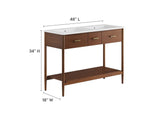 EEI-6826-WAL-WHI Zaire 48" Double Sink Bathroom Vanity By Modway