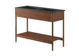 EEI-6827-WAL-BLK Zaire 48" Double Sink Bathroom Vanity By Modway
