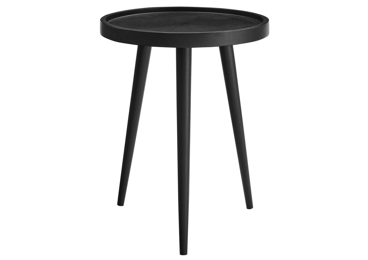 EEI-6830-BLK Chiro Round Wood Side Table By Modway