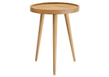 EEI-6830-NAT Chiro Round Wood Side Table By Modway
