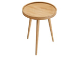 EEI-6830-NAT Chiro Round Wood Side Table By Modway