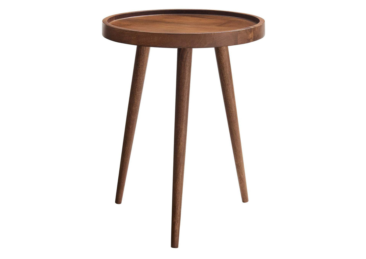 EEI-6830-WAL Chiro Round Wood Side Table By Modway