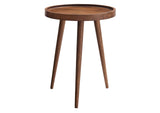 EEI-6830-WAL Chiro Round Wood Side Table By Modway