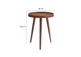 EEI-6830-WAL Chiro Round Wood Side Table By Modway