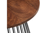 EEI-6831-WAL Valeo Round Wood And Metal Side Table By Modway