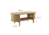 EEI-6837-OAK Cadence Coffee Table By Modway