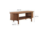 EEI-6837-WAL Cadence Coffee Table By Modway