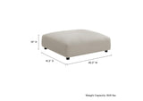 EEI-6889-LIN Solace Modular Upholstered Fabric Ottoman By Modway