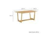 EEI-6914-NAT Solara 71" Rectangle Wood Dining Table By Modway