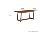 EEI-6914-WAL Solara 71" Rectangle Wood Dining Table By Modway