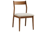 EEI-6918-WAL-HEB Solara Fabric Wood Dining Side Chairs Set Of 2 By Modway
