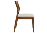 EEI-6918-WAL-HEB Solara Fabric Wood Dining Side Chairs Set Of 2 By Modway