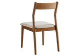 EEI-6918-WAL-HEB Solara Fabric Wood Dining Side Chairs Set Of 2 By Modway