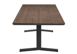 EEI-6948-GWA-GRY Gavelston 91" Outdoor Patio Aluminum Dining Table By Modway