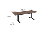 EEI-6948-GWA-GRY Gavelston 91" Outdoor Patio Aluminum Dining Table By Modway