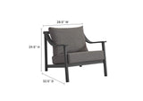 EEI-6976-CAR-GPH Terrace Outdoor Patio Aluminum Accent Armchair By Modway