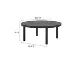 EEI-6978-GPH Terrace 35" Outdoor Patio Aluminum Round Coffee Table By Modway