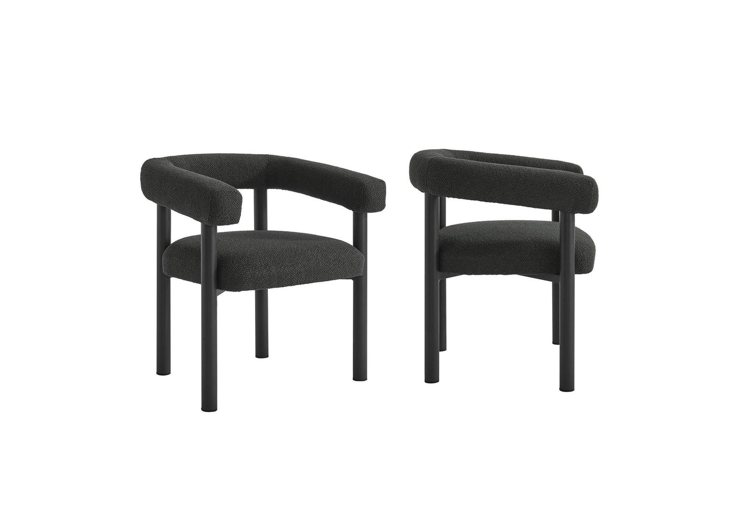 EEI-6979-CHA-GPH Nautica Outdoor Patio Aluminum Dining Armchairs Set Of 2 By Modway